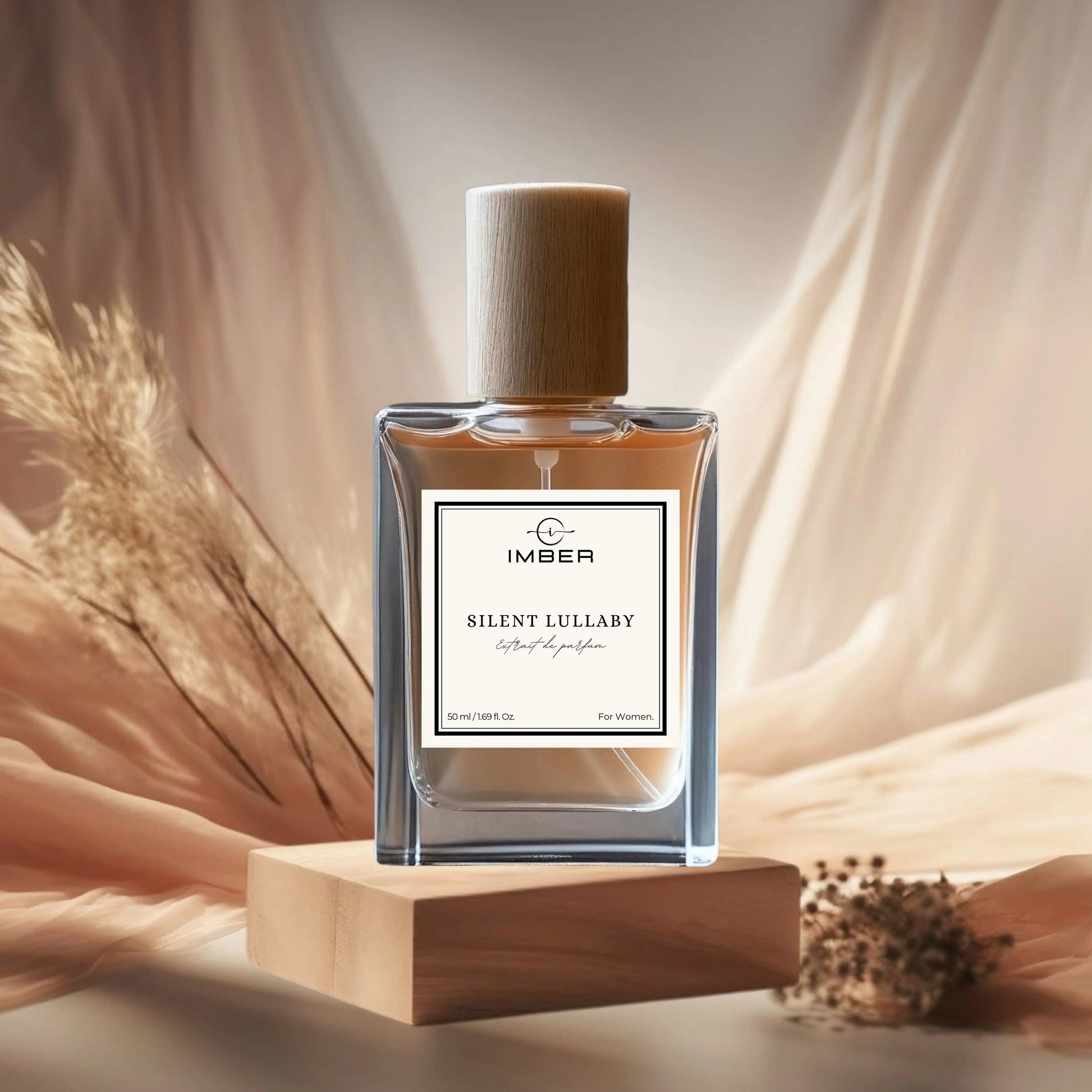 Bottle of Silent Lullaby - Luxury Women's eau de perfume by Imber - Ethereal Floral Musk Perfume Jasmine, Vanilla & Sandalwood Long-Lasting Day to Night Cologne
